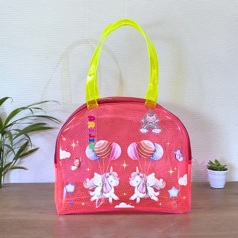 Unicorn Pink Neon D Jelly Bag