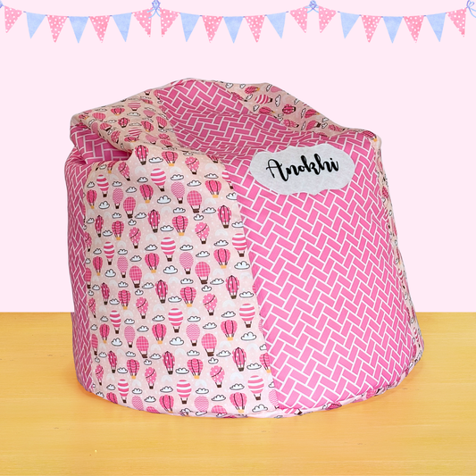 Pink bean bag chair