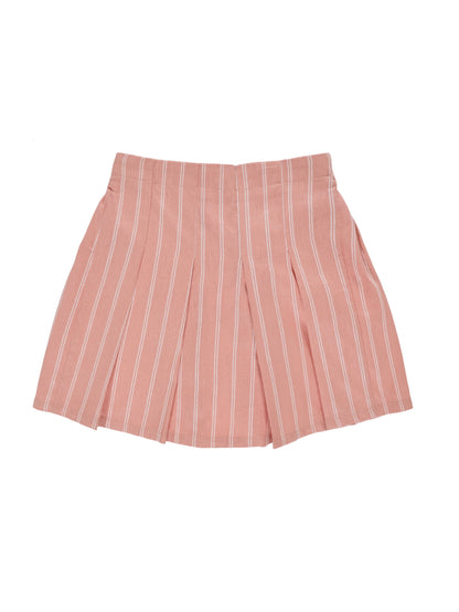 Twirl and Fun Box Pleat Skirt (Pink)
