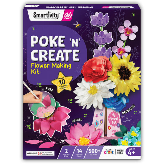 Smartivity Poke 'n' Create : Flower Making Kit STEM Toy for Kids 4+