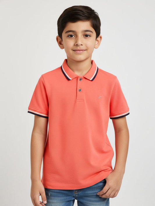 The Classic Little Polo for Boys in Pink