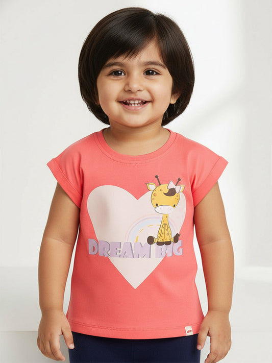 Easy Breezy Pure Cotton Comfort T-shirt in Pink