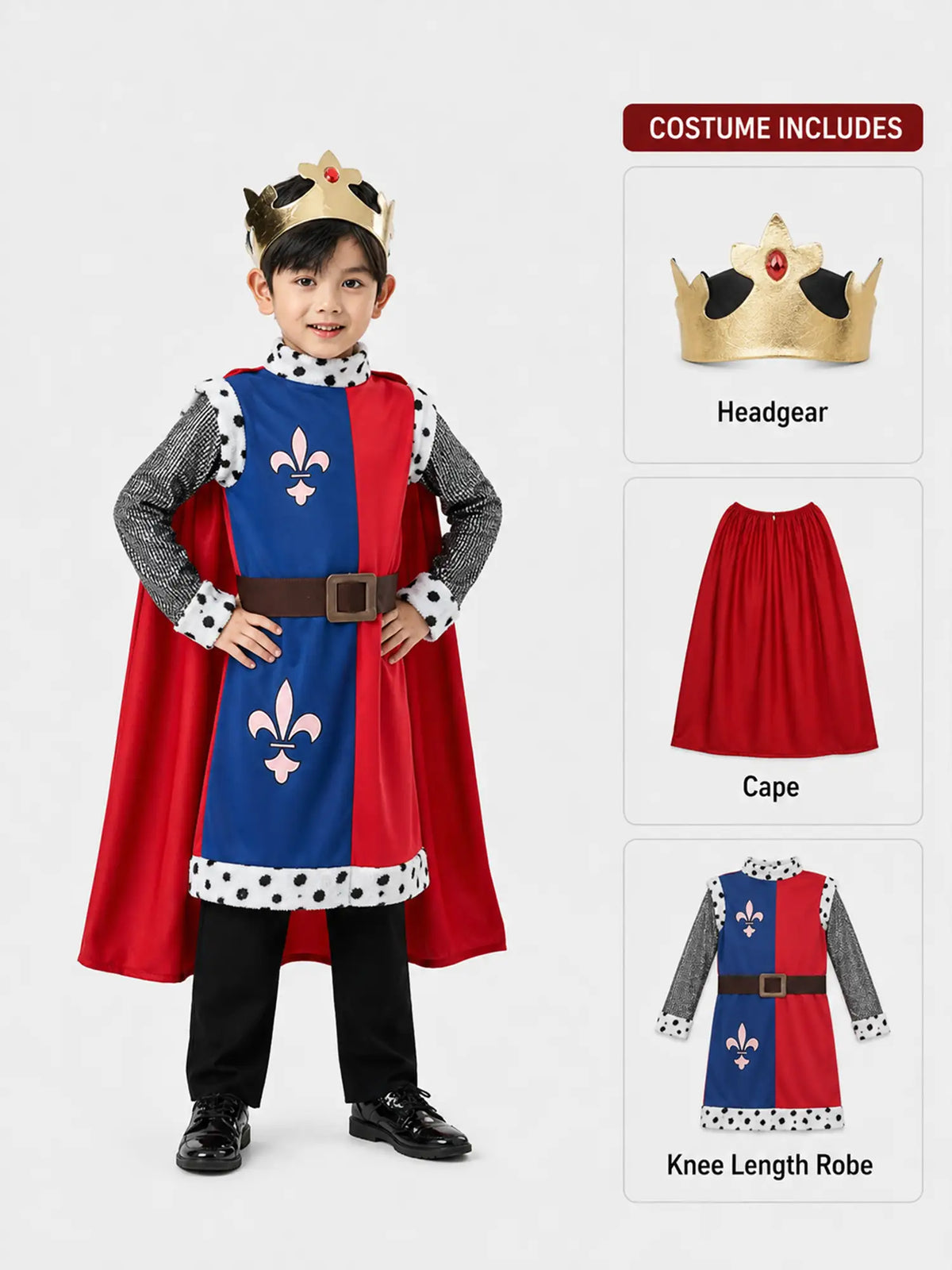 Medieval King Costume kids' Halloween costume