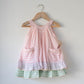 Pocketful of Sunsets dress in rhombus block print