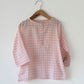 Sleepover party kids unisex kurta in blush pink rhombus
