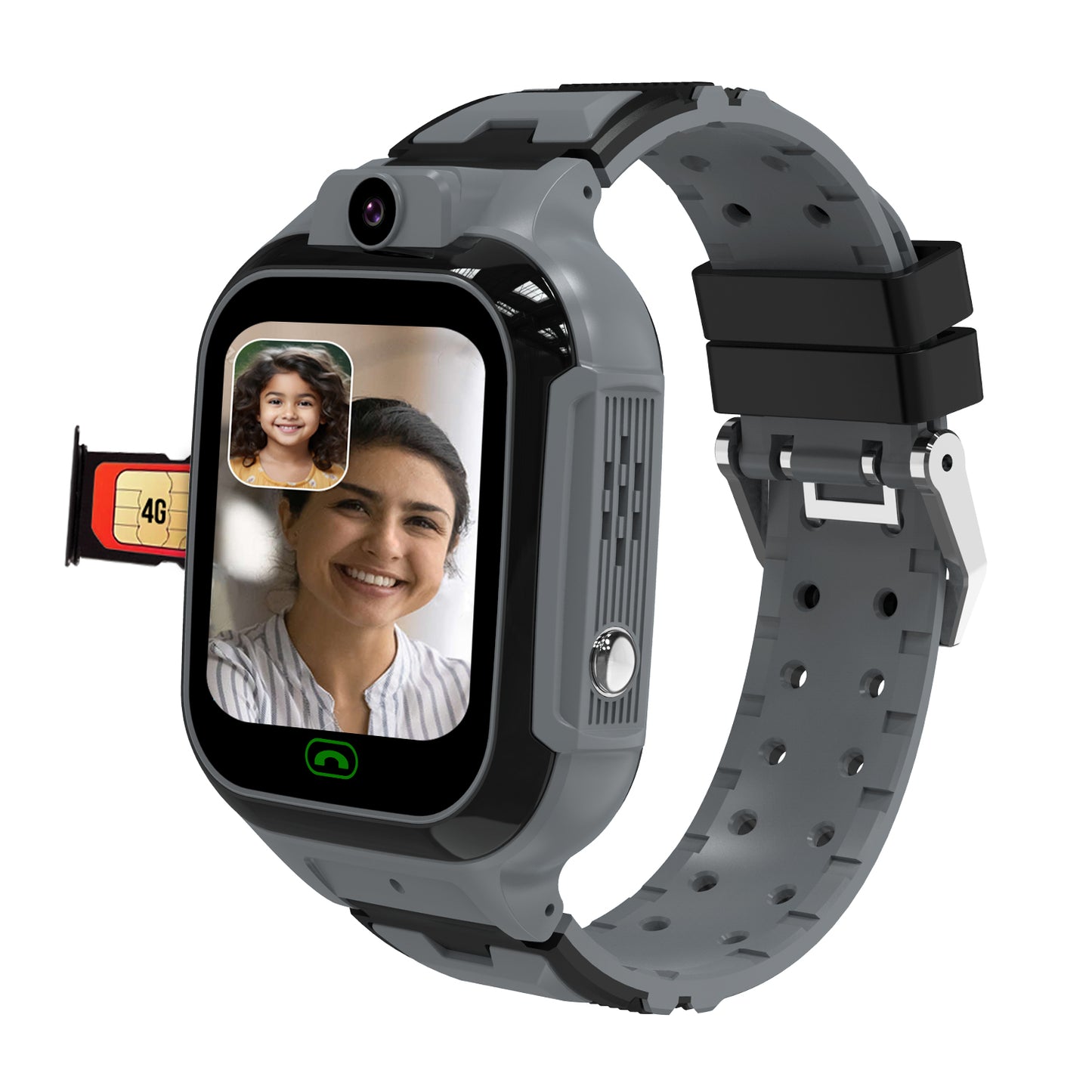 Sekyo Carepal Pro 4G Calling Smartwatch for Kids (Boys & Girls) | Video Call, GPS Tracker, SOS Emergency, Safe Zone Alert, Family Chat | SIM Support | App Control, Habit Coach, Math Games, Pedometer
