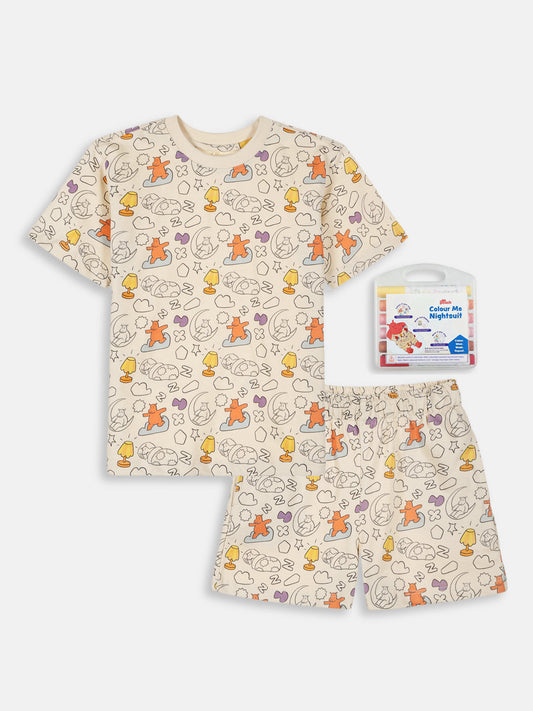 Colour Me Nightsuit for Kids | With Free Washable Markers