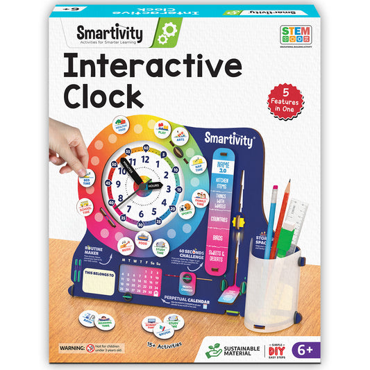 Smartivity Interactive Clock STEM Toy for Kids 6+