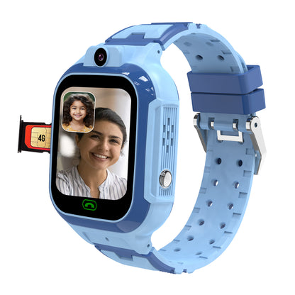 Sekyo Carepal Pro 4G Calling Smartwatch for Kids (Boys & Girls) | Video Call, GPS Tracker, SOS Emergency, Safe Zone Alert, Family Chat | SIM Support | App Control, Habit Coach, Math Games, Pedometer