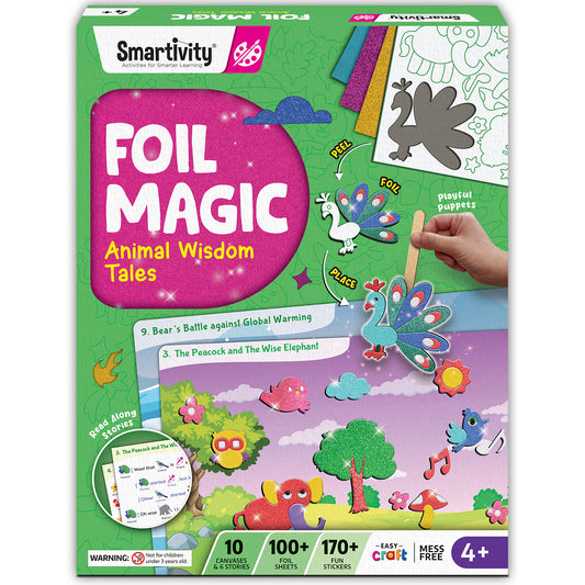 Smartivity Foil Magic - Animal Wisdom Tales STEM Toy for Kids 4+