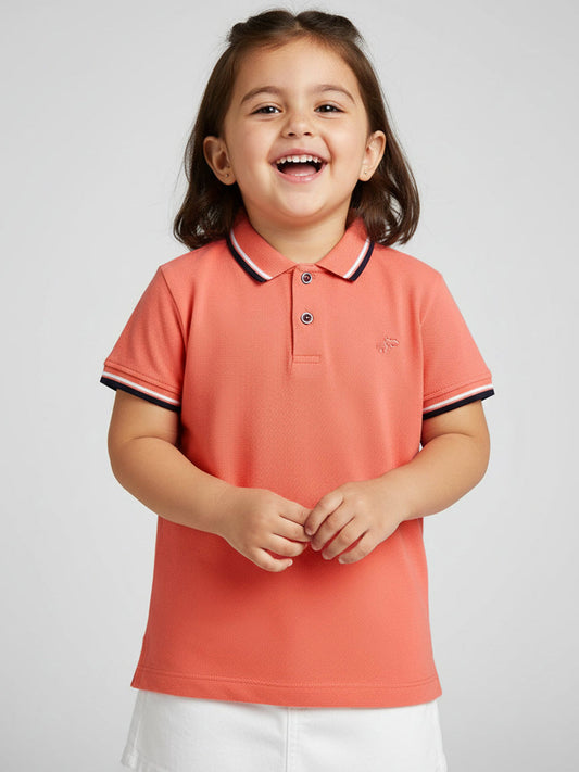 The Classic Little Polo for Girls in Pink