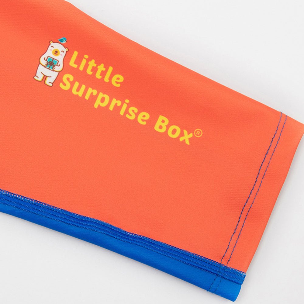 2 pcs Shirt & Shorts set LSB Blue & Orange Space Swimwear Knee length for Kids with UPF 30+ - Little Surprise Box2 pcs Shirt & Shorts set LSB Blue & Orange Space Swimwear Knee length for Kids with UPF 30+