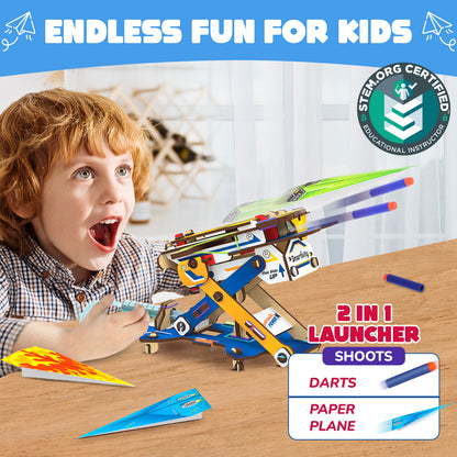 Smartivity Hydraulic Plane launcher STEM Toy for Kids 6+