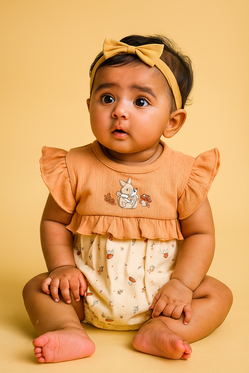 Baby Proud White Party Wear Dress