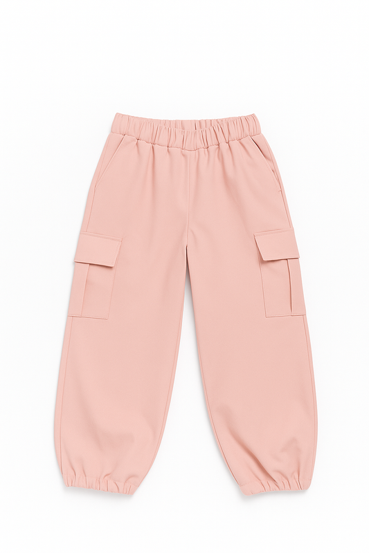 Wanderlust Pups Tee & Blush Cargo Jogger Set