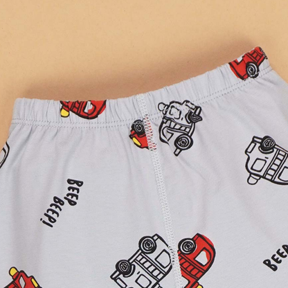Monster Truck soft Cotton Joggers Nightsuit set for Kids