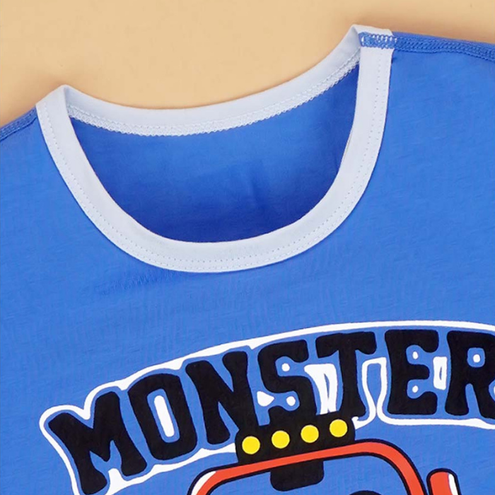 Monster Truck soft Cotton Joggers Nightsuit set for Kids