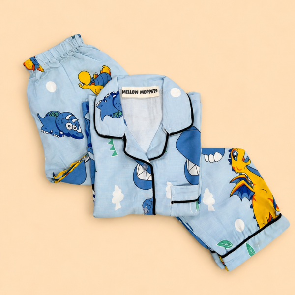 Blue Dinosaur Night Suit