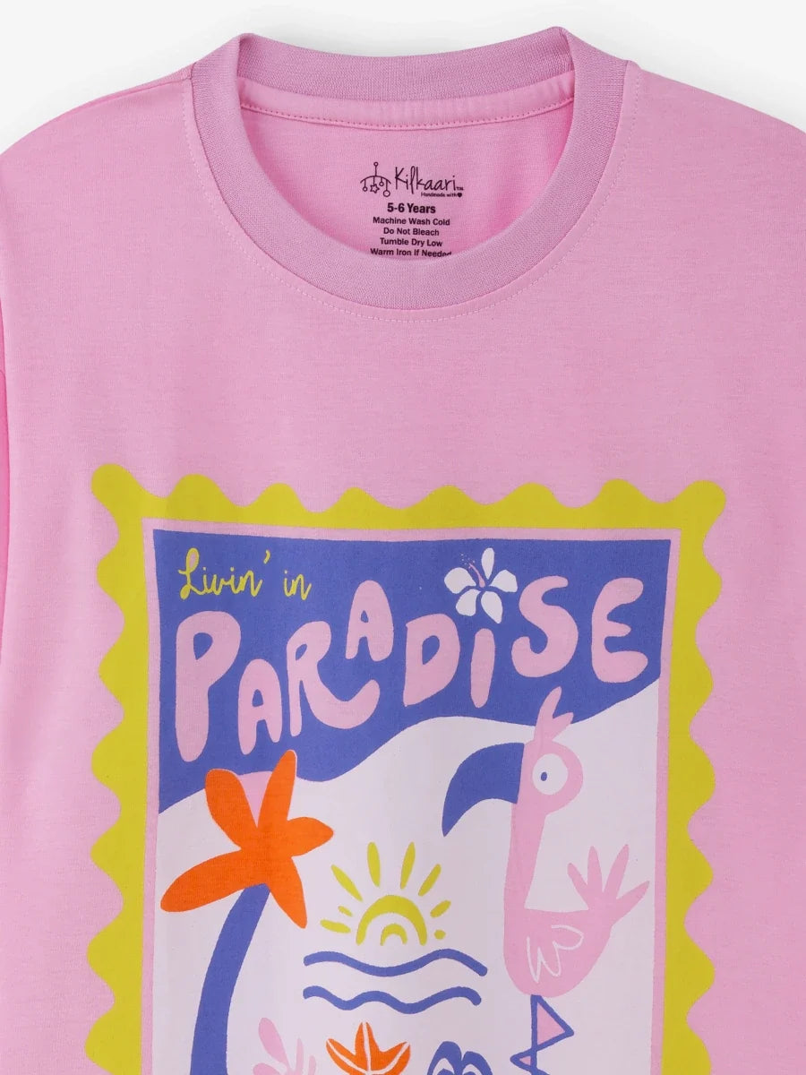 Paradise Playtime Oversized Cycling Shorts Set image 5