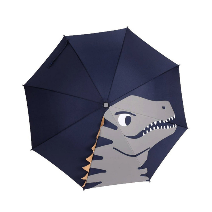 Navy Dino Big Face Umbrella for Kids, 5Years - 10 Years