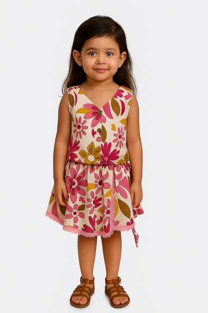 Blossom Breeze Lace-Trim Wrap Set