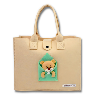 23pcs Envelope Bear Totebag Hamper for Newborn Baby Boy / Baby Girl, Giftset for Baby, All Season wear, 0-12 months