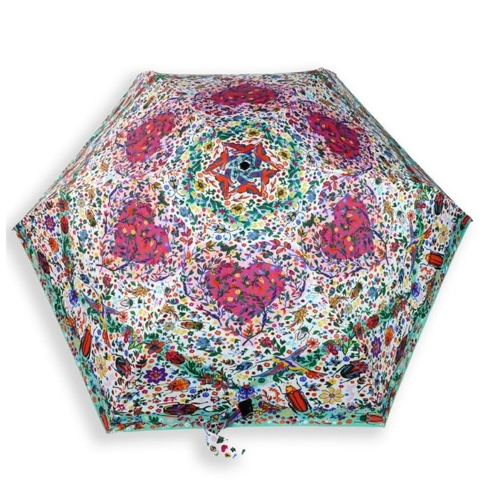 5 Fold Capsule Pocket edition Floral Heart theme Umbrella for Adults