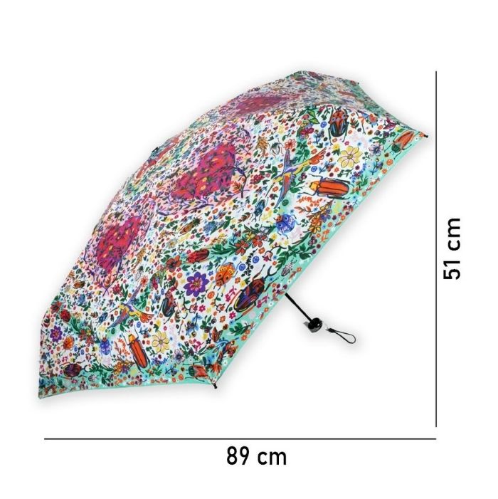 5 Fold Capsule Pocket edition Floral Heart theme Umbrella for Adults