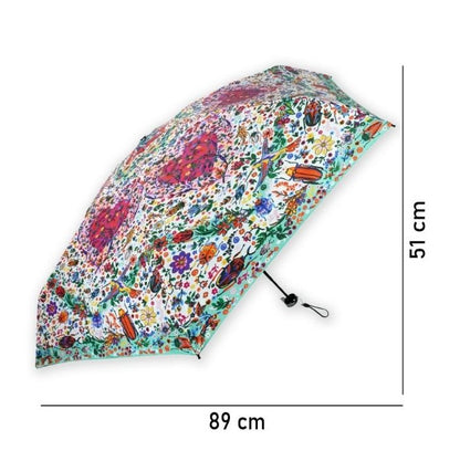 5 Fold Capsule Pocket edition Floral Heart theme Umbrella for Adults