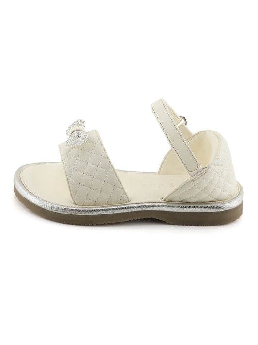 White Twinkle Sandal for kids