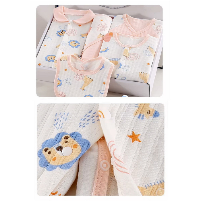 20 pcs Pink Animal Kingdom Newborn Baby Girl/ Boy Gift Box, all season wear Hamper, (0 - 12 months)