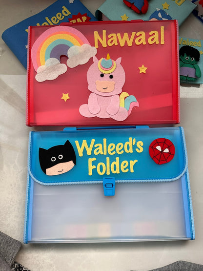 Personalized Expandable Folder for kids