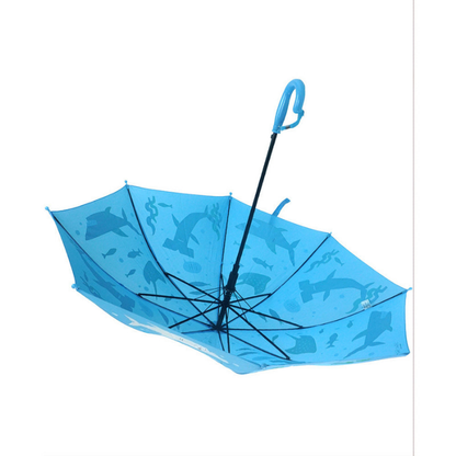 Shark theme Color Changing Magic Umbrella for Kids,5Years - 10Years