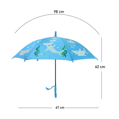 Shark theme Color Changing Magic Umbrella for Kids,5Years - 10Years