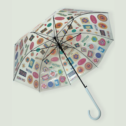 Stamp Transparent Umbrella for Adults