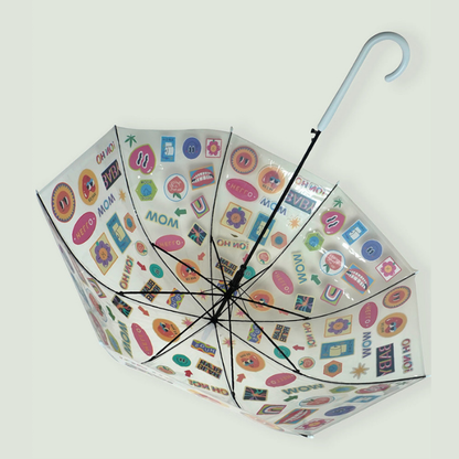 Stamp Transparent Umbrella for Adults