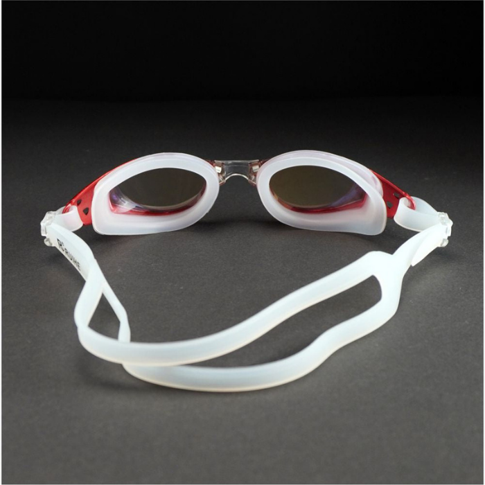 Red Metallic Anti-Fog UV Protection Leakproof design Swim Goggles for Kids 10Years and above