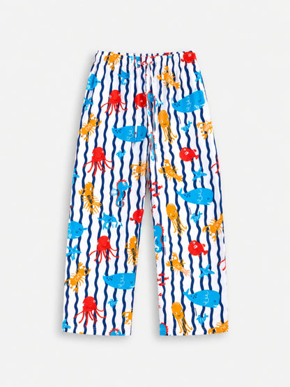 Marine Splash Full Pant Sibling Set