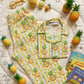 Pineapple Peekaboo Full Sleeves Nightsuit