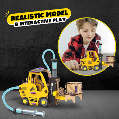 Smartivity Hydraulic Forklift STEM Toy for Kids 6+