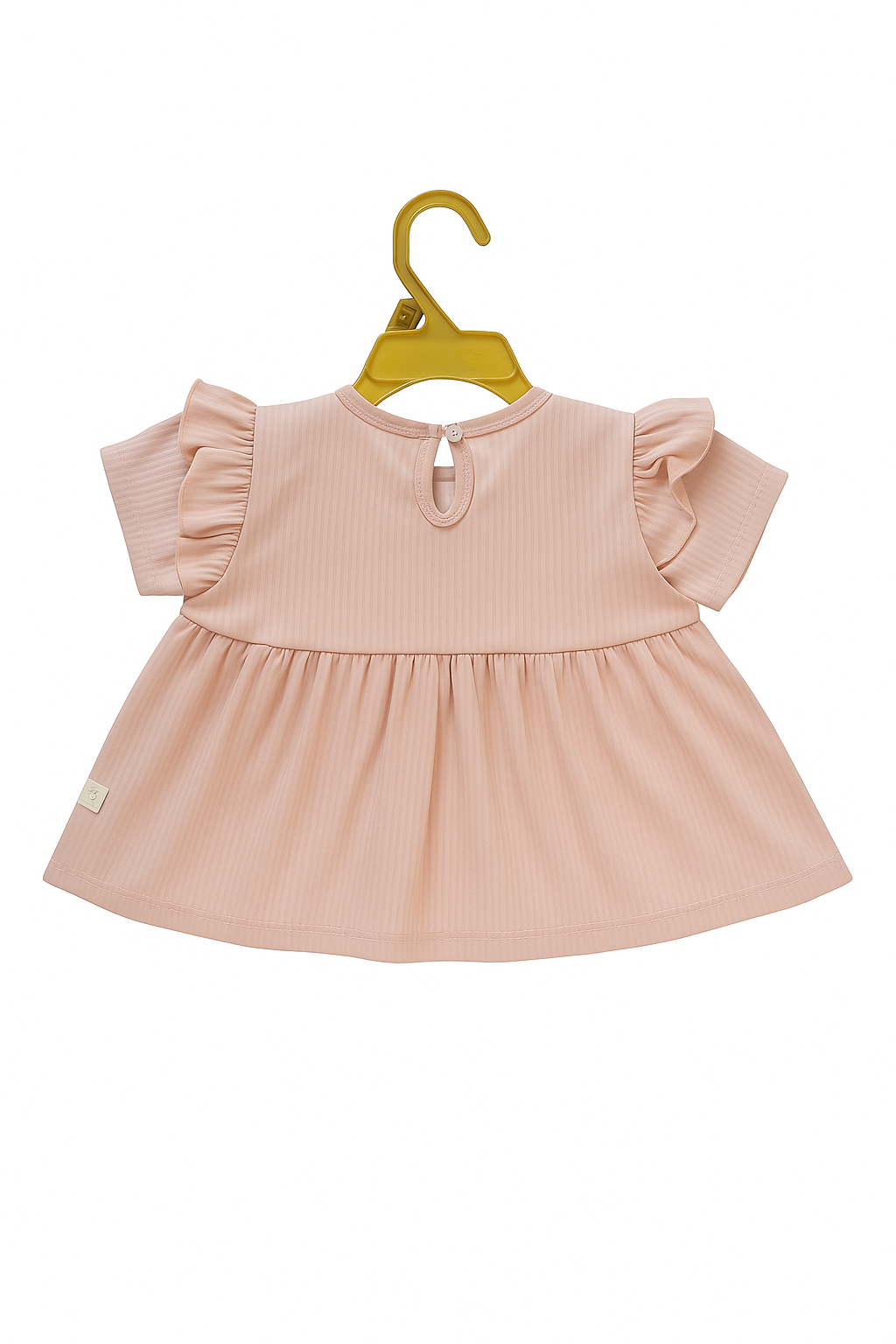 Forest Fawn Organic Rib‑Knit Flutter Top & Shorts Set