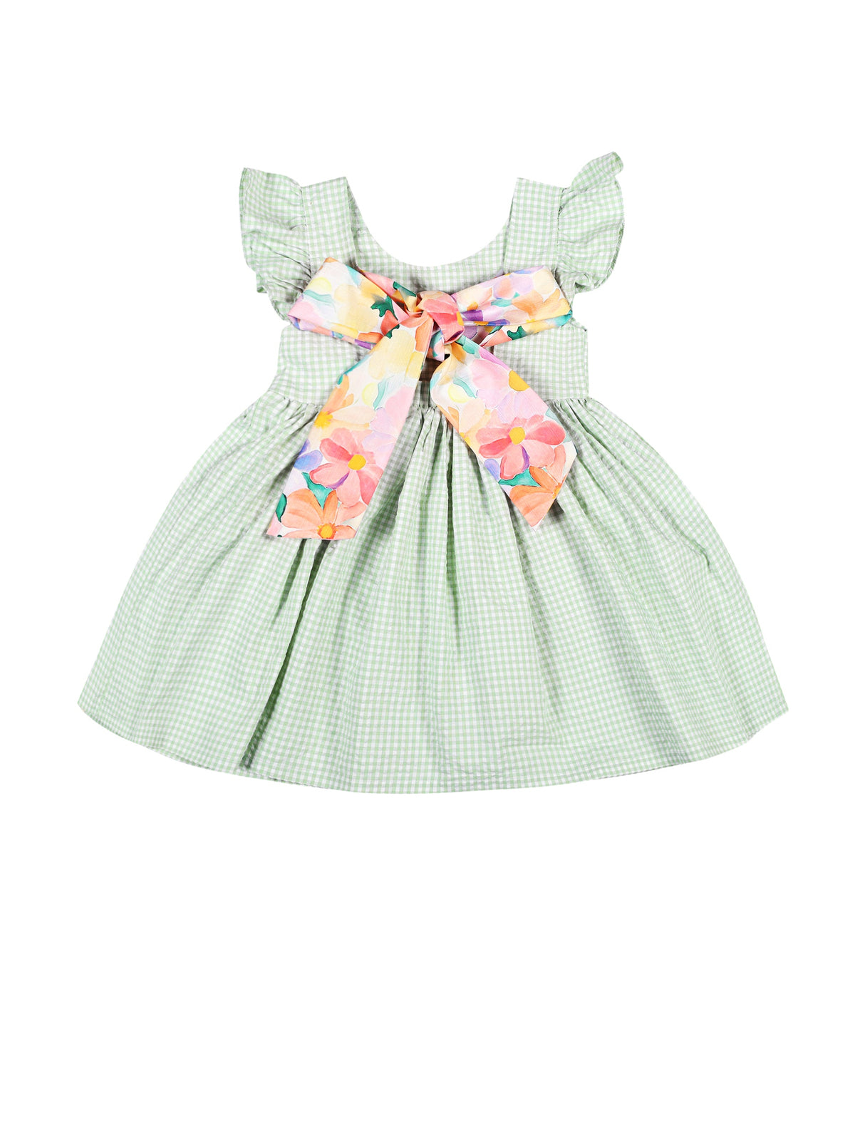 Bow and Pop Dress (Green)