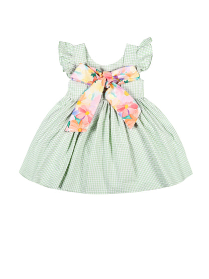 Bow and Pop Dress (Green)
