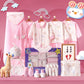 22pcs Pink Penguin Newborn Baby Girl/ Boy Gift Box, all season wear Gift Hamper, (0 - 12 months) - Little Surprise Box