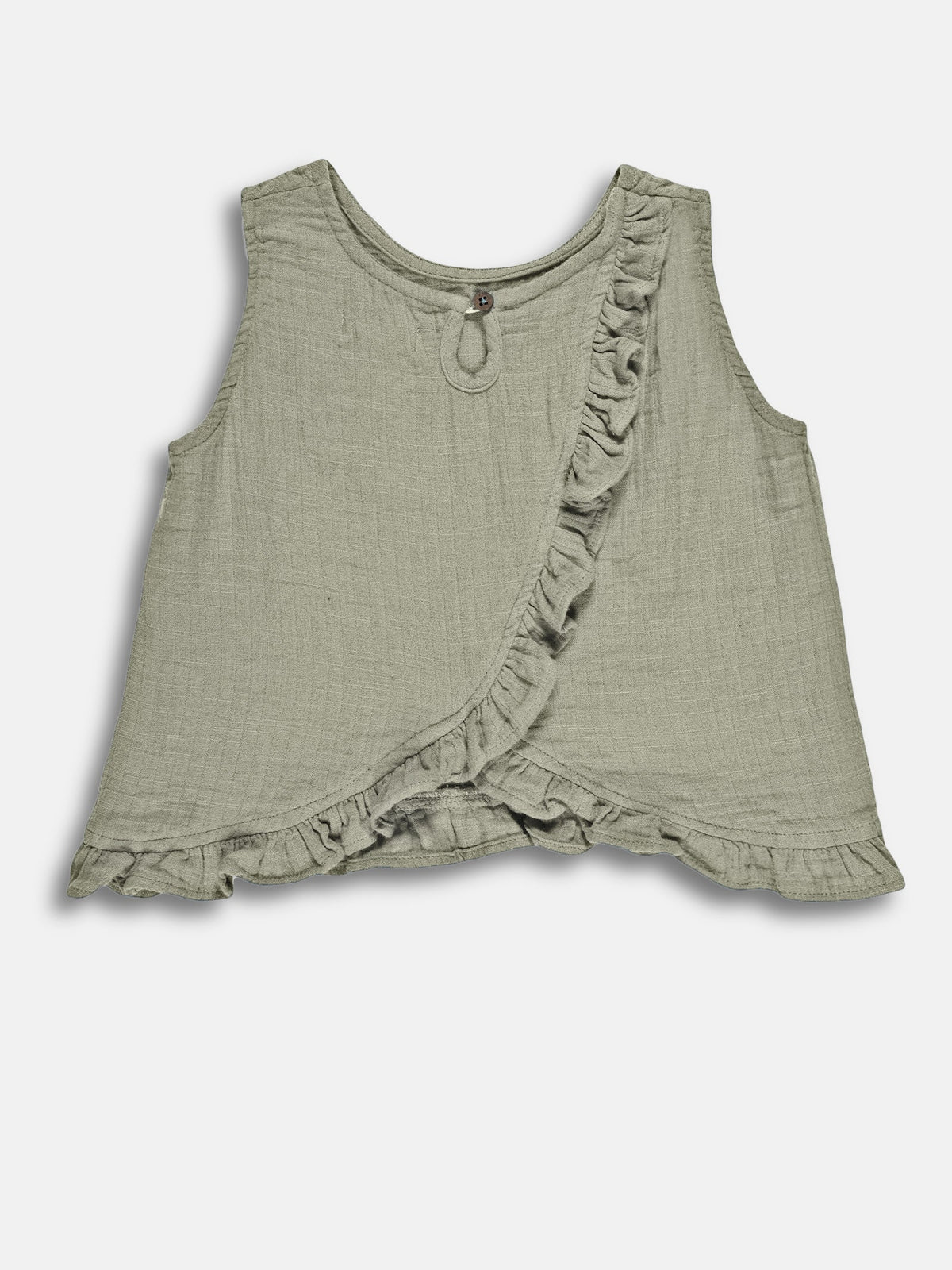 The Check This Out Coord Set for Girls (Olive Green)