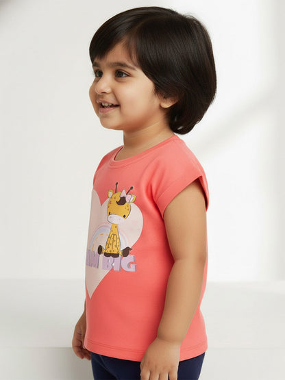 Easy Breezy Pure Cotton Comfort T-shirt in Pink