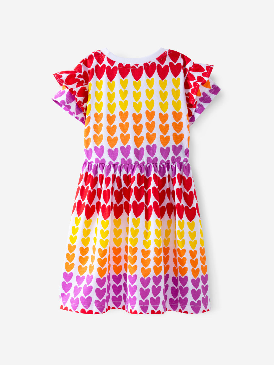 Love in Bloom: Premium Ruffle Sleeve Dress