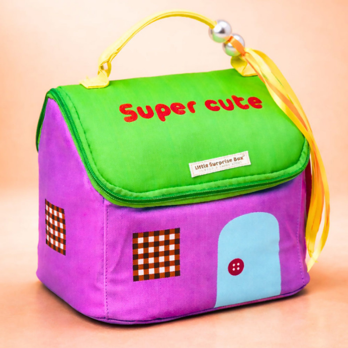 22pcs Super cute Green & Purple Neutral Gender Home Newborn Hamper/Gift Box for Baby, 0-6 months