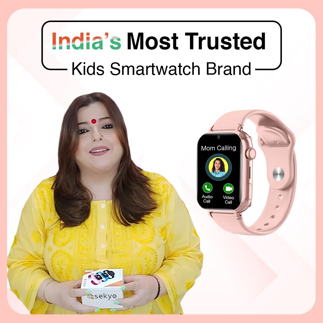 Sekyo Magic Pro Kids Smartwatch with Calling | Live & Accurate GPS Tracking, Video Call, SOS Alert, Route History, Pedometer & Games | 4G/5G SIM Support | Parent App & Habit Coach | Boys & Girls