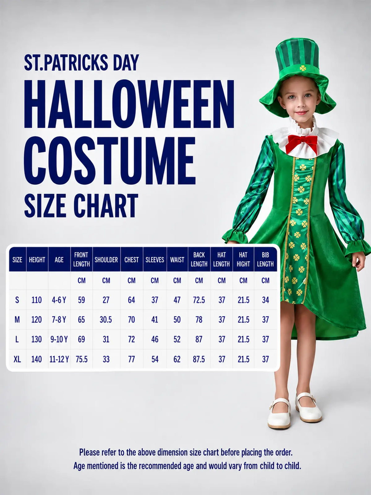 St.Patricks Day Costume for Girls kids' Halloween costume